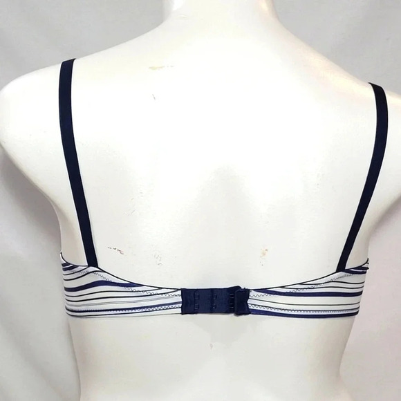 36D Maidenform 7959 One Fabulous Fit T-Shirt UW Bra Blue Stripe NWT - Picture 3 of 3